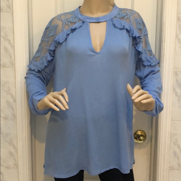 BLUE TUNIC TOP - Picture 4 of 8